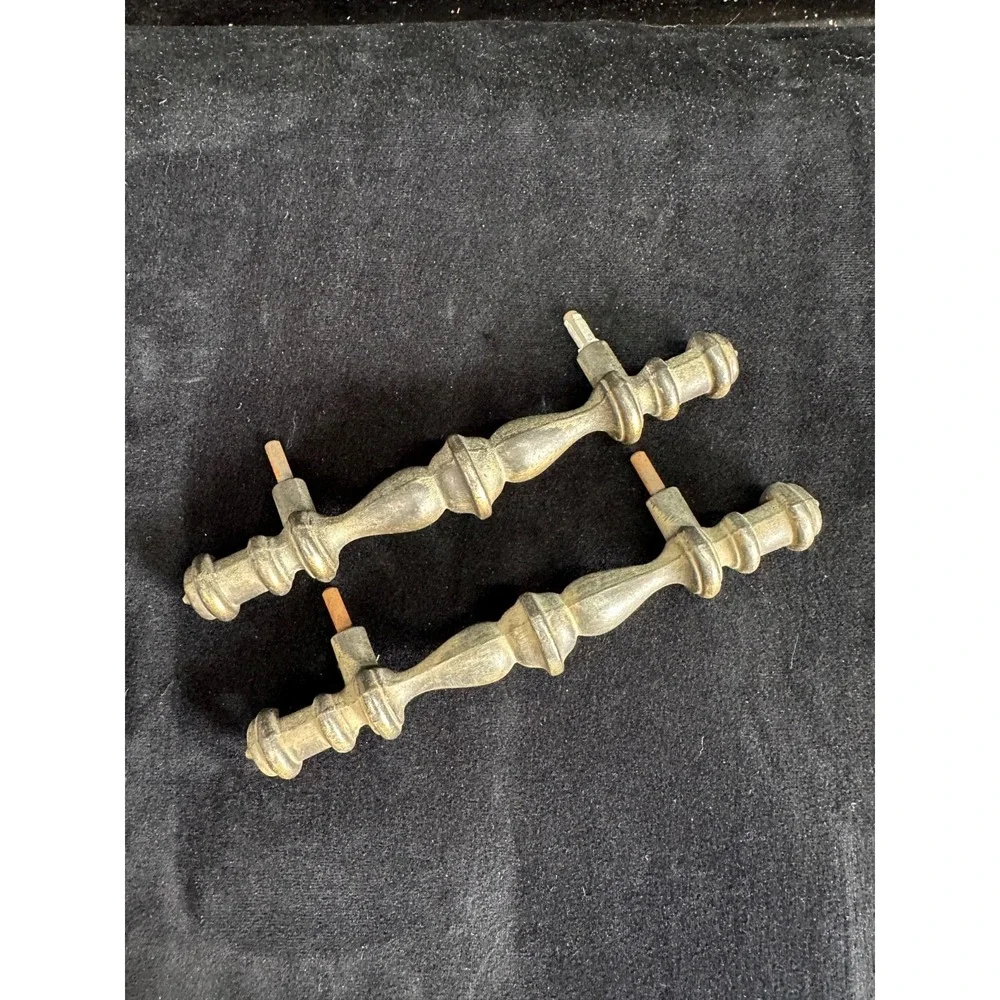 Vintage Brass Handles Pulls Salvage Hardware Heavy Brass 7 